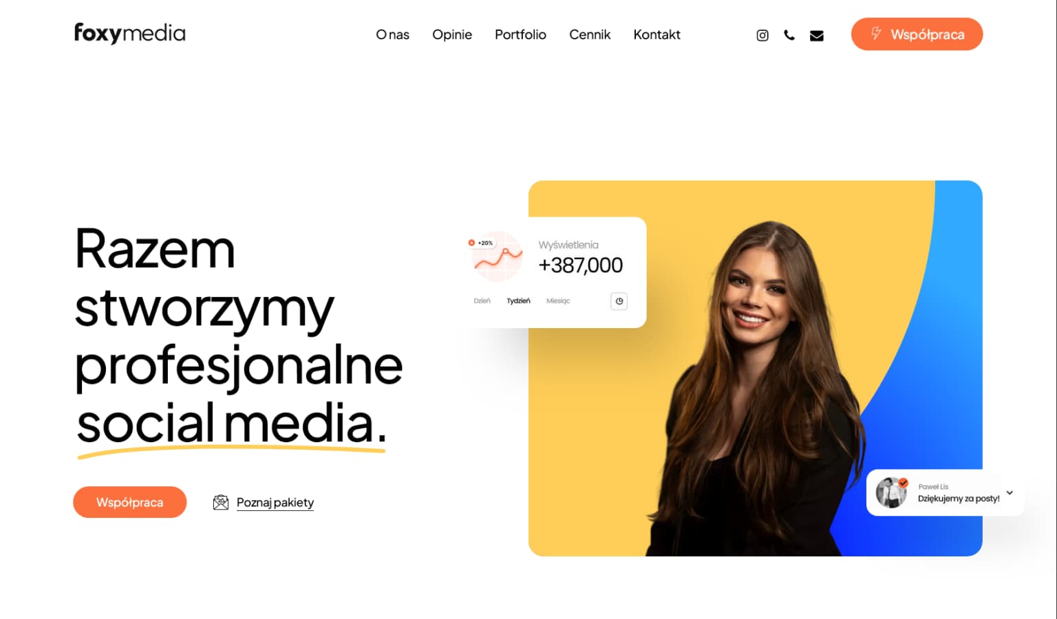 Własne miejsce w sieci w 7 dni - Foxy Media