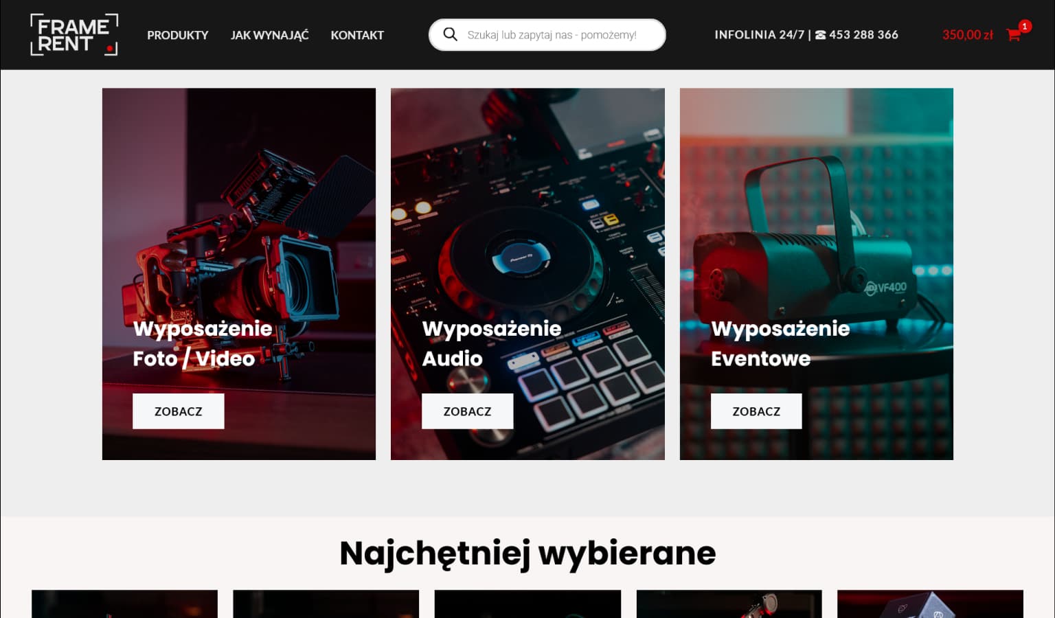 Sklep, który nie sprzedaje - Framerent