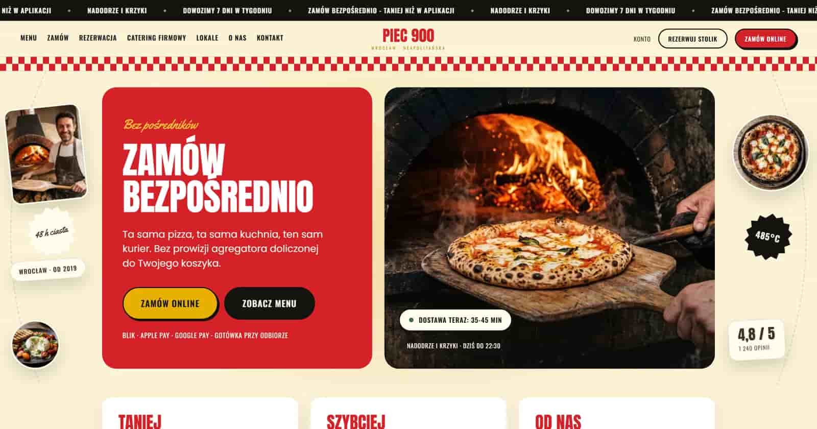 Pizzeria, która przestaje płacić 29% prowizji - Piec 900 Pizzeria, która przestaje płacić 29% prowizji - Piec 900